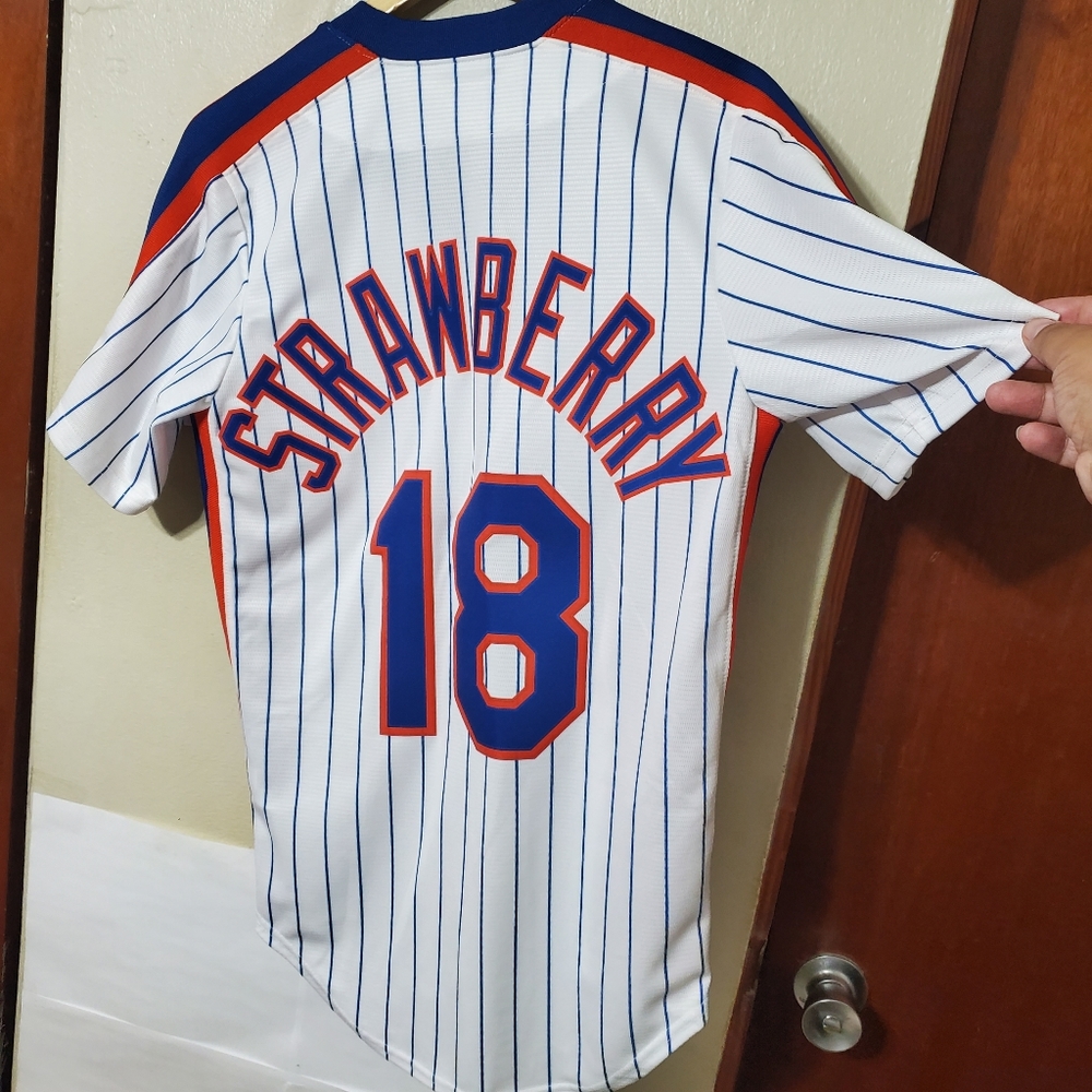 Nike New York Mets Darryl Strawberry #18 Jersey Cooperstown. NWOT - Picture 2 of 14